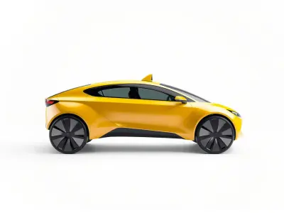 Futuristic Flying Taxi Concept Car 3D Model Low-poly 3D model by vfxcgartist