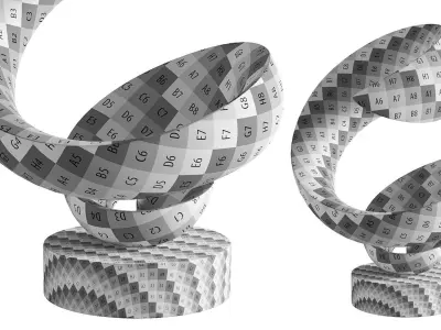 Abstract sculpture by Jason Quigno 3D model