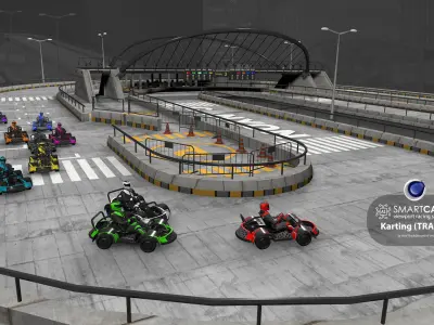 SmartCARS AI Karting Simulations 2 3D model