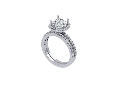 Engagement-ring 3D print model purchase
