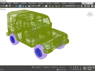 uaz  hunter 3d model 3D model