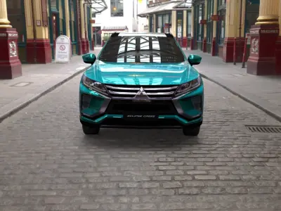  mitsubishi eclipse cross turquoise 3D model