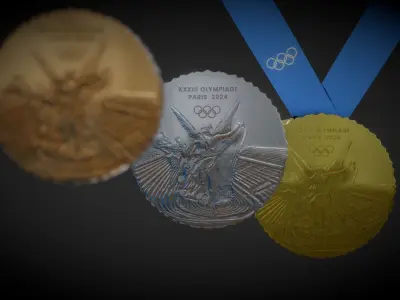 Philippe Starcks Paris Olympics Medals Concept 3D model