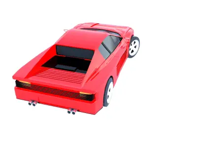 Ferrari 512 Testarossa 3D model