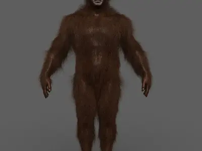 Big Foot - Sasquatch 3d model - animated 3D model