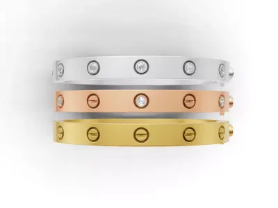 LOVE Bracelet Classic Model Push 3D print model