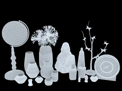 decorative set 45 3D model get