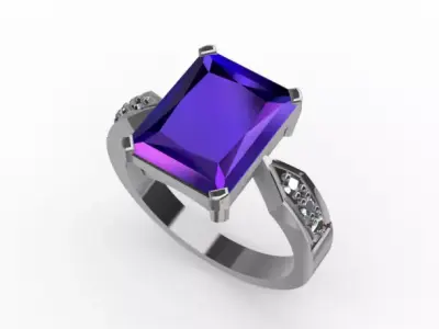 ANEL COM PEDRA  3D model