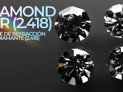 Diamonds Pack Low-poly 3D model