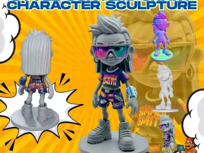 3D Printable Retro Gamer  3D model