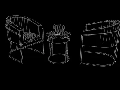 Sofa Kit Poltronas Decor 3D model