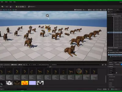 Dutch Shepherd Puppy Dog Low-poly 3D model