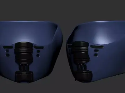 helmet high poly sculpt 3d printable ver 7 3D model 3D model 13
