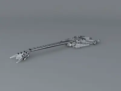 Insectoid guitar Free 3D model