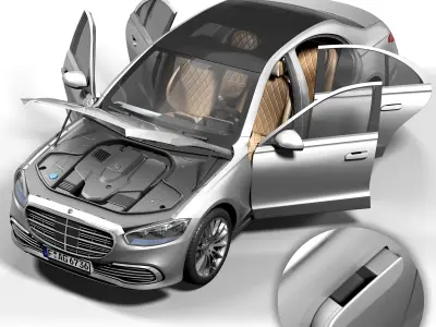 mercedes benz s400d 2021 3D model