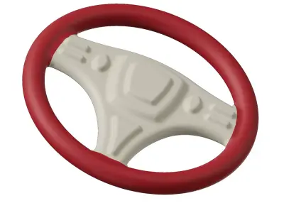 Auto Car Steering Wheel Toy 3D model