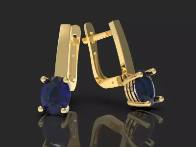ring and earrings for 3D printing Free 3D print model