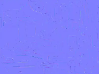 Christmas Patrol Car 3D Model Whimsical Holiday Vehicle Low-poly 3D model