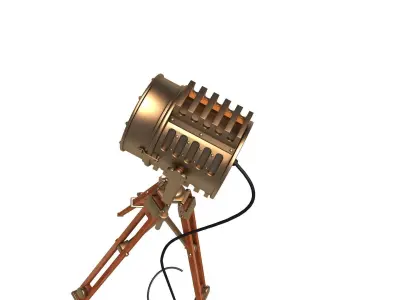 Antiqued Spot Light Floor Lamp  3D model