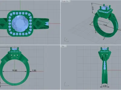 ring code 62 3D print model