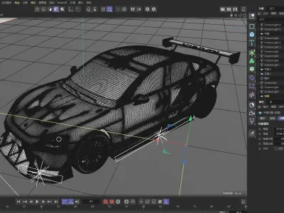 xiaomi su7 ultra Low-poly 3D model