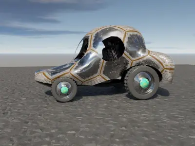 Car 9 Low-poly 3D model