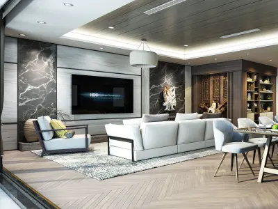 Azhome Studio TV Cabinet 3dmodel 3D model