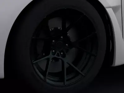 Rotiform KPS Aftermarket Wheel Low-poly 3D model