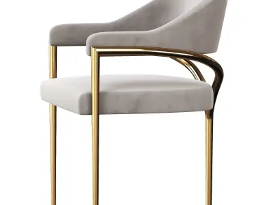 Christmas Decoration Ideas With Boca do Lobo Armchair 3D model