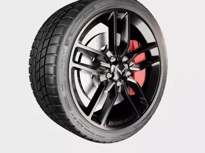 Corvette Stingray c7 Tire 3D model