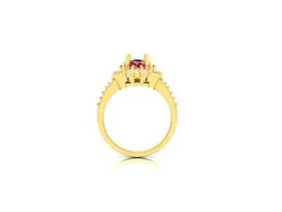 Solitaire Engagement Wedding Ring 3D print model order