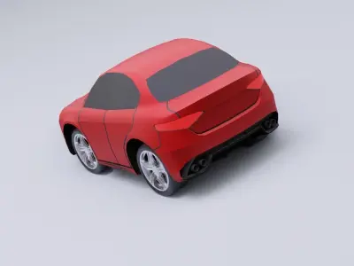 Toon car 02 model  3D model