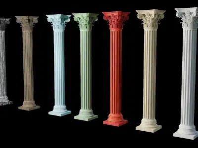 Corinthian Column 3D model