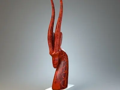 Sculpture Antelope 3D model