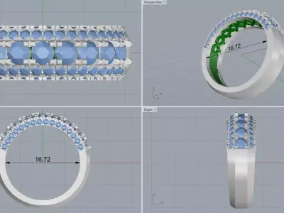 ring woman  3D print model get