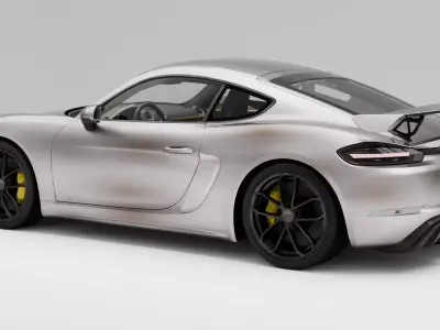 porsche cayman gt4 Low-poly 3D model