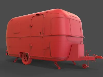 Airstream Bambi 3D print model