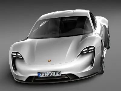 Porsche Mission E Concept 2015 3D model