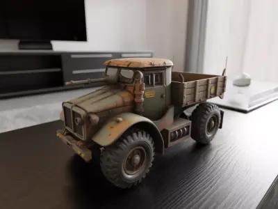 combat truck 3D print model from CGTrader