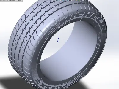  Michelin pilot SX tires 3D model