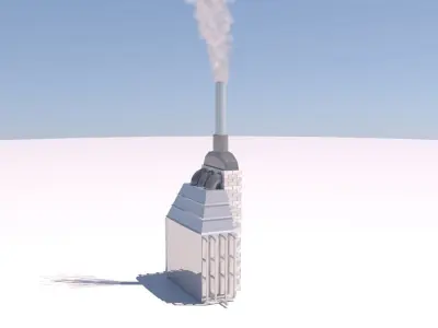 Refinery Industrial Furnace 02 3D model