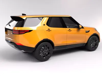 Land Rover Discovery 2017 with rig Low-poly 3D model