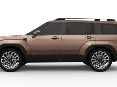 Hyundai Santa Fe 2024 Low-poly 3D model