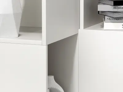 Bookcase office rack shelving 3D model