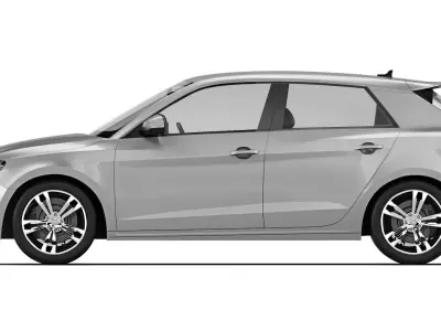 Audi A1 2019 3D model