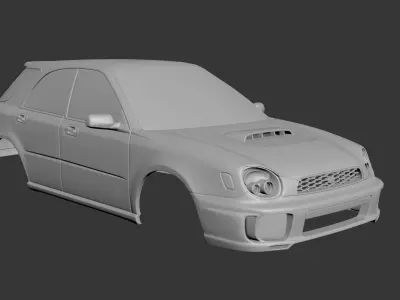 Subaru Impreza Wagon 2000 wrx sti 3D print model