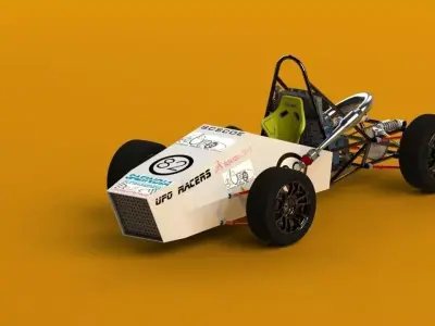 Formula Student India Race Car - Max Optimized 3D model