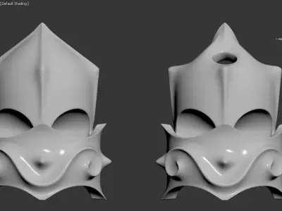 Gaudi Casa Mila Chimney Head 3D model