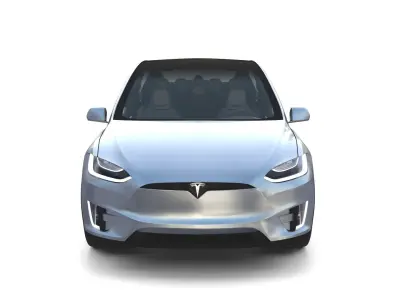 Tesla Pack Semi Roadster Model S X 3  with interiors and chassis 3D model