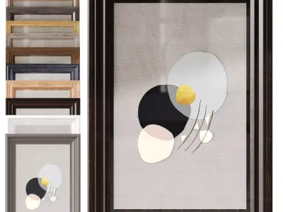 Art Panel Low-poly 3D model